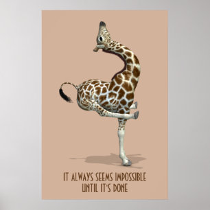 Póster Siempre parece imposible hasta que se hace