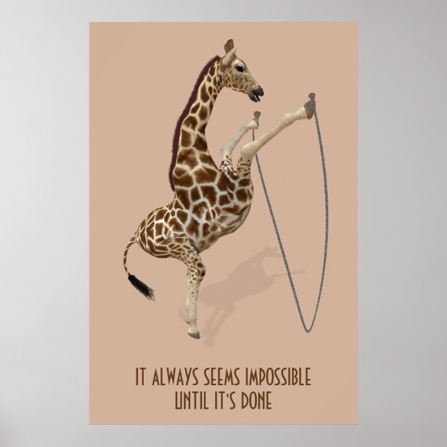 Póster Siempre parece imposible hasta que se hace (Frente)