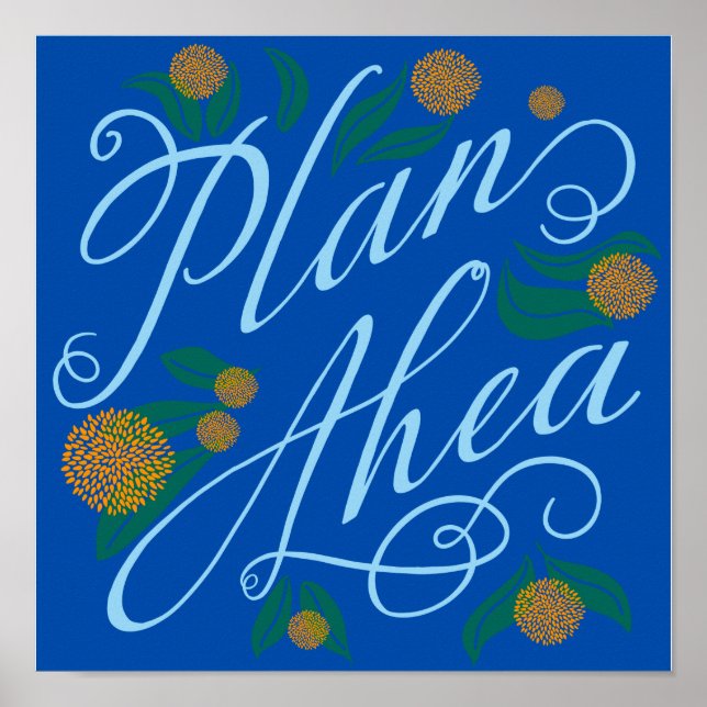 Póster ¡Siempre Planee Adelante! (Frente)