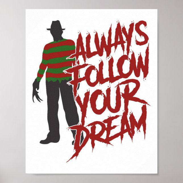 Póster Siempre sigue tus sueños Halloween Scary Night Ho (Frente)