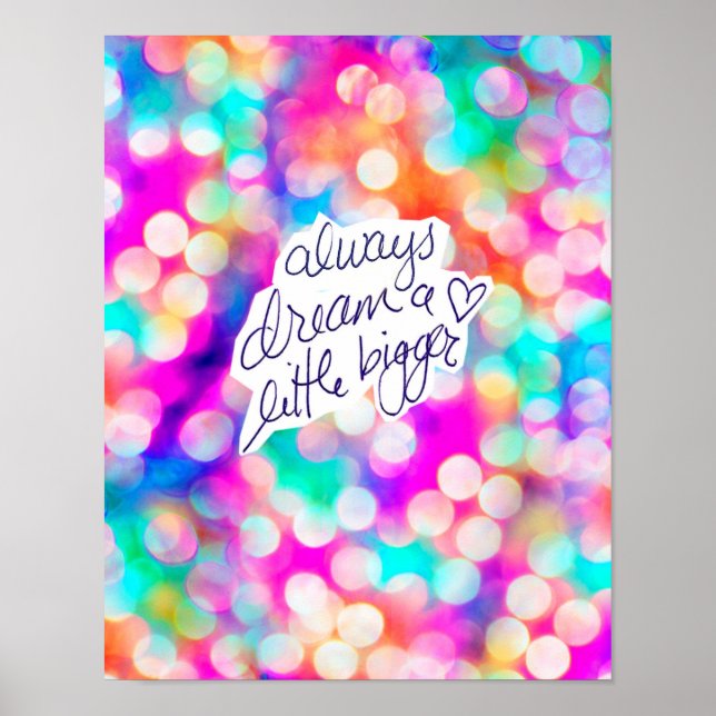 Póster Siempre soñar con un Poster más grande (Frente)
