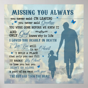 Póster Siempre te falta, papá/Memorial
