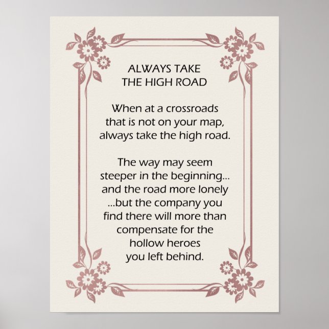 Póster Siempre tome el impulso motivacional de la alta ca (Frente)