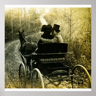 Póster Siempre tome un caballo con una mano