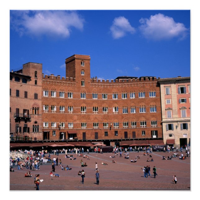 Póster Siena Toscana Italia (Anverso)