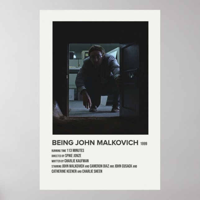 Póster siendo john malkovich 1999 (Frente)