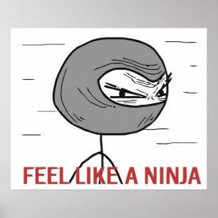 Póster Sienta como un Ninja