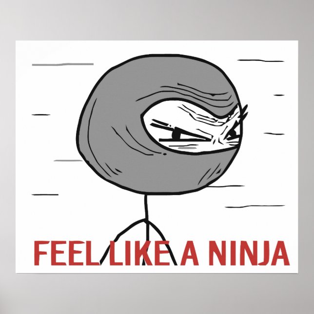 Póster Siente como un Ninja (Frente)
