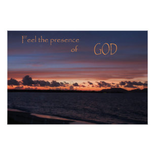 Póster Siente la presencia de Dios