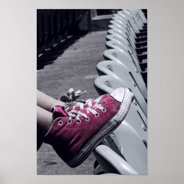 Póster Siéntese y ponga sus pies en poster (Frente)