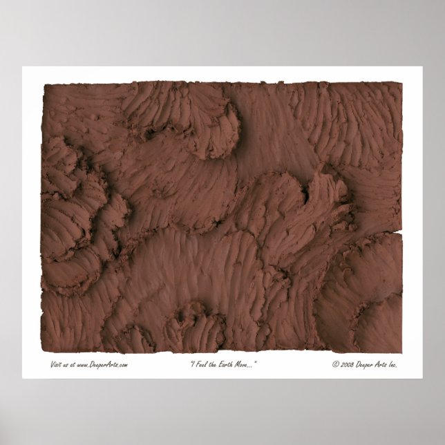 Póster Siento el movimiento de la Tierra (Frente)