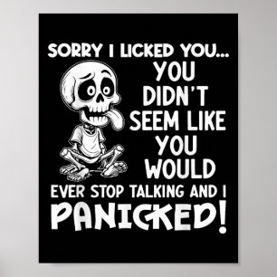 Póster Siento haberte tocado. No parecías que lo harías.