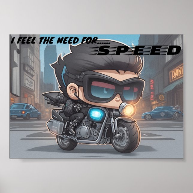 Póster Siento la necesidad, la necesidad de velocidad (Frente)