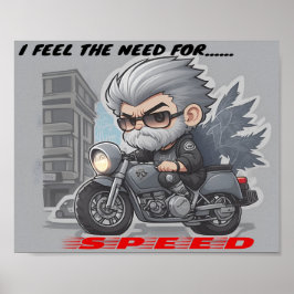 Póster Siento la necesidad, la necesidad de velocidad