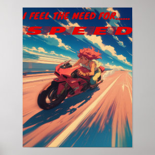 Póster Siento la necesidad, la necesidad de velocidad