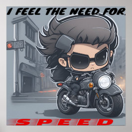 Póster Siento la necesidad, la necesidad de velocidad