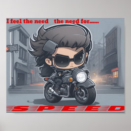 Póster Siento la necesidad, la necesidad de velocidad