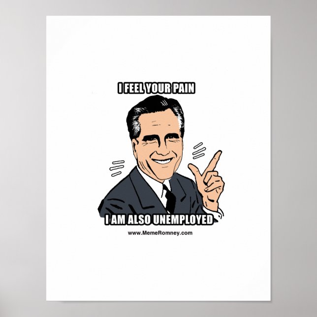 PÓSTER SIENTO TU DOLOR QUE TAMBIÉN ESTOY DESEMPLEADO (Frente)