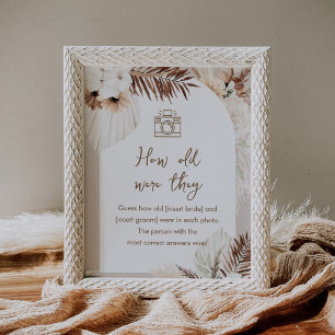 Póster SIERRA Boho Cuán Viejos Eran Los Rótulos De Novias