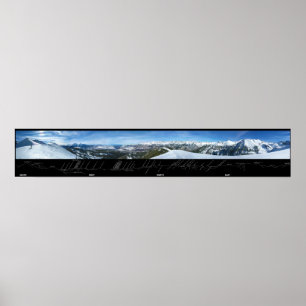 Póster Sierra de Panorama Telluride en Colorado