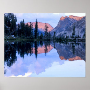 Póster Sierra Dentada, Idaho. EE. UU. Cúmulo