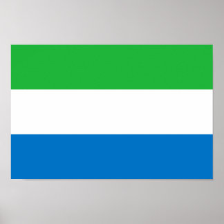 Póster Sierra Leone Flag