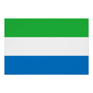 Póster Sierra Leone Flag