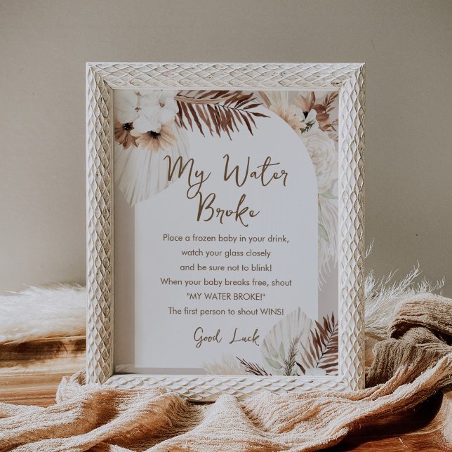 Póster SIERRA Mi Rótulo de juegos de Baby Shower con agua (Subido por el creador)