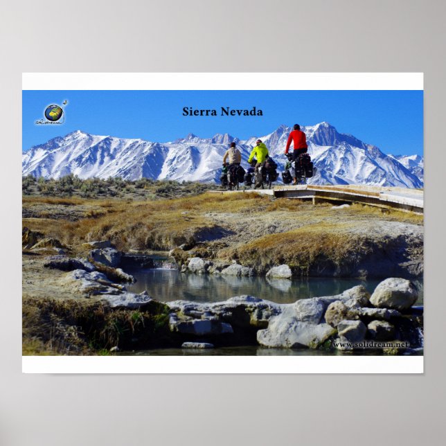 Póster Sierra Mountains, California (Frente)