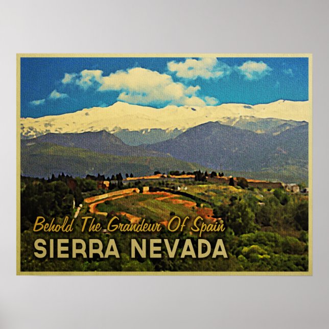 Póster Sierra Nevada España (Frente)