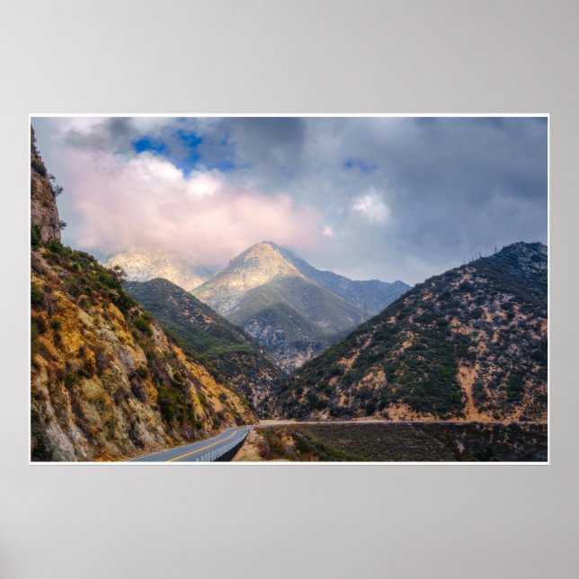 Póster Sierra Nevada Mountain Road – Eastern Sierra Print (Frente)