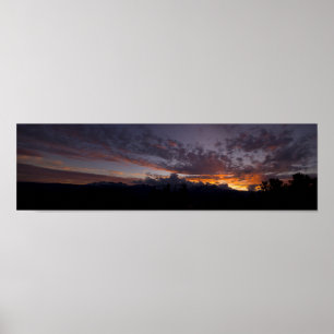Póster Sierra Sunset Panorama