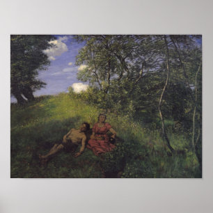 Póster Siesta, 1889