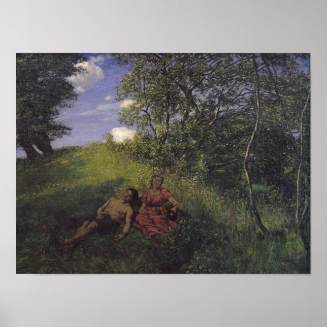 Póster Siesta, 1889 (Frente)
