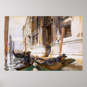 Póster Siesta de Gondoliers por John Singer Sargent