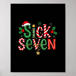 Póster Siete Enfermos Meme Divertido 67 Seis Siete Navida
