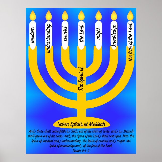 Póster Siete Espíritus de Mesías (Frente)