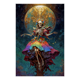 Póster Siete Poderes Santa Muerte