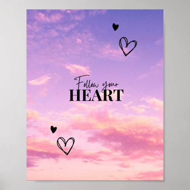 Póster Siga a su Poster de Heart Sky (Frente)