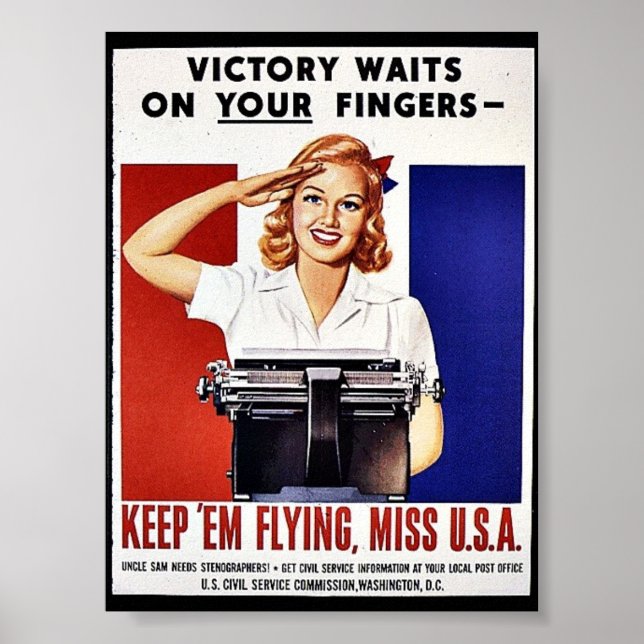 Póster Sigan Volando, Señorita Estados Unidos (Frente)
