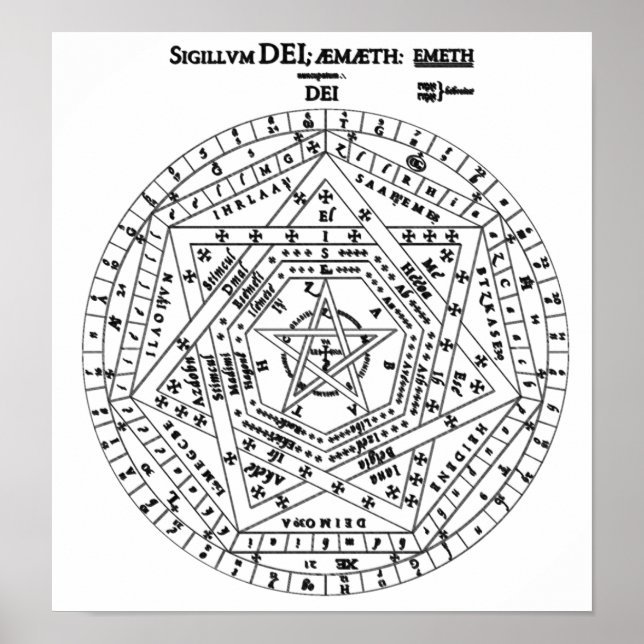 Póster Siggilum Dei Ameth [sin frontera] (Frente)