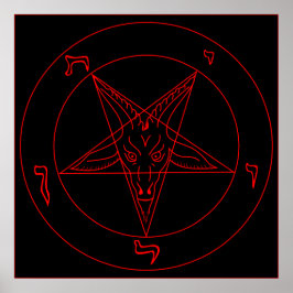 Póster Sigilia de Baphomet