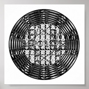 Póster Sigilia Del Gran Rey De La Tierra - ICZHIHAL