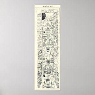 Póster Siglo 15 - Muro kirk masónico