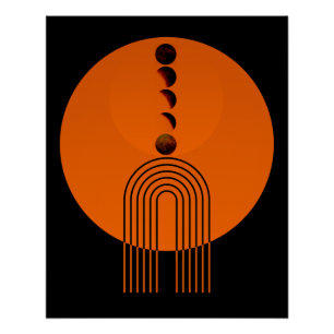 Póster Siglo de la Luna del Arco Antiguo Planeta
