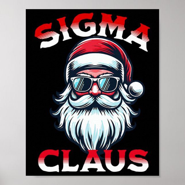 Póster Sigma Claus Funny Christmas  (Frente)