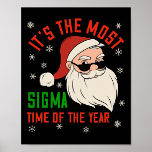 Póster Sigma Navidades Sigma Santa Teenage Boys Funny Xma