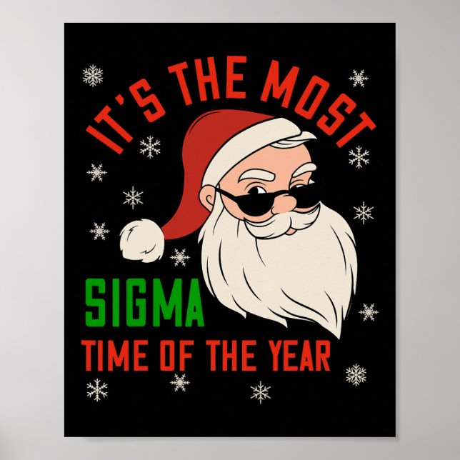 Póster Sigma Navidades Sigma Santa Teenage Boys Funny Xma (Frente)