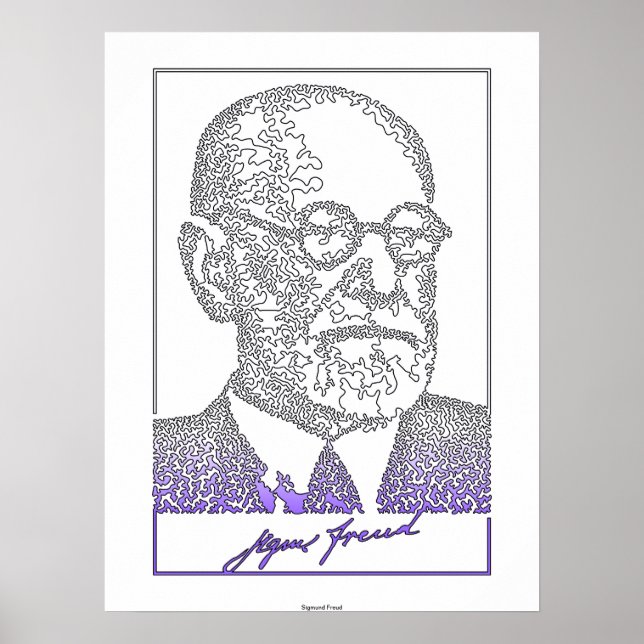 Póster Sigmund Freud. Nurólogo austriaco [008] (Frente)