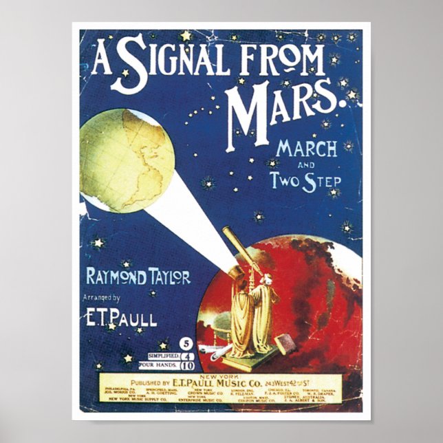 Póster Signal From Mars (Frente)